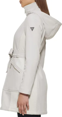 Vista 4 de GUESS Softshell Coat Casual Transitional Jacket for Women Fall to Winter Wardrobe