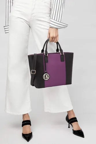 Vista 2 de DASEIN - Bolsa de mano para mujer, bolsa tipo bandolera, asa superior, bolsa plana para trabajar