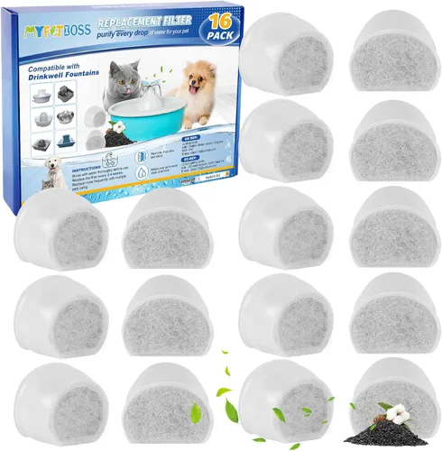 Vista 10 de Filtros de carbono de repuesto para Drinkwell, filtro de fuente de agua para gatos, filtros de fuente de mascotas para perros compatibles