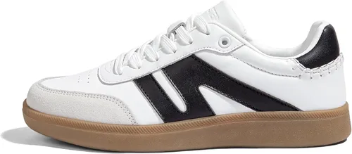 Vista 29 de LUCKY STEP Zapatillas de moda con suela de goma retro para mujer