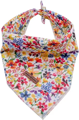 Vista 23 de Unique Style Paws Bandanas para perros, 1 unidad, lavables, de algodón, triangular, para otoño, con margaritas de abeja, para perros y gatos