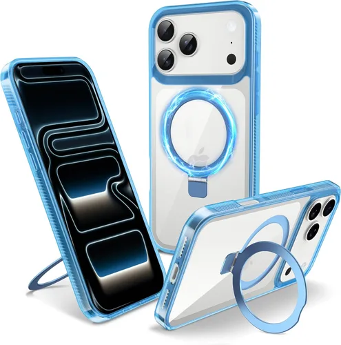 Vista 40 de Funda magnética para iPhone Air – [Soporte invisible integrado] [Compatible con MagSafe] [Protección contra caídas de grado militar] Cubierta
