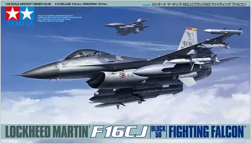 Vista 2 de Tamiya 61098 1/48 Kit de Modelo de Avión de Plástico Lockheed Martin F-16CJ