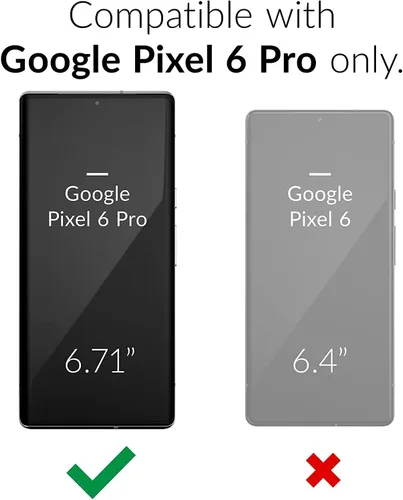 Vista 2 de Funda para Google Pixel 6 Pro incluye protector de pantalla, funda de teléfono resistente de grado militar y funda con clip para cinturón, función