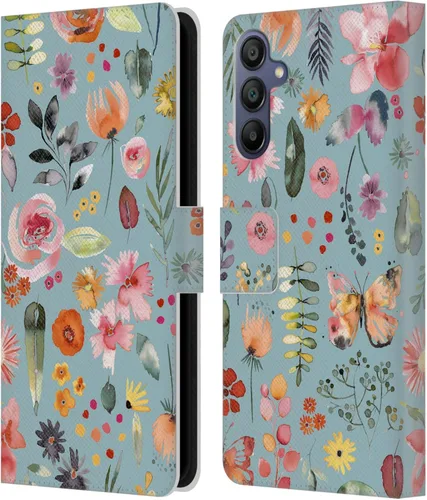 Vista 52 de Head Case Designs Officially Licensed Ninola Butterfly Nature Spring Floral Leather Wallet Case Compatible with Samsung Galaxy A07 4G