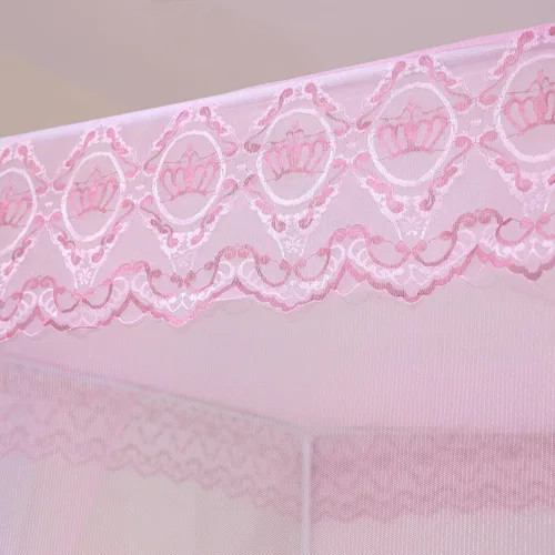 Vista 9 de naturetalk Dosel para Cama, Red de Cortina de Cama de Princesa para Niñas y Adultos, Red de Cúpula de Encaje Rectangular de Tres Puertas