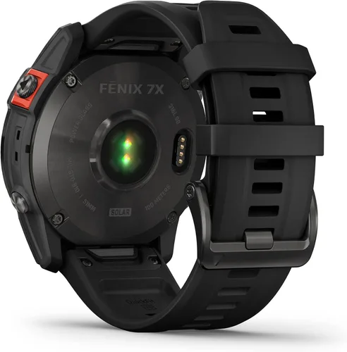 Vista 6 de Garmin Fenix 7X - Reloj GPS multideportivo impermeable con pantalla solar de 1.4 pulgadas con linterna LED integrada y Bluetooth
