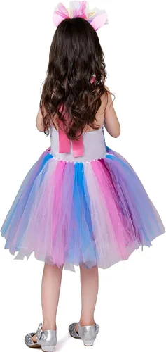 Vista 5 de Davsolly Mermaid Costume for Girls Led Light Up Mermaid Princess Tutu for Birthday Halloween Cosplay Christmas Dress Up Gifts