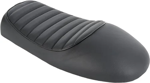 Vista 5 de Green-L Universal Black Hump Vintage Cafe Racer Funda de sillín para Honda Negro