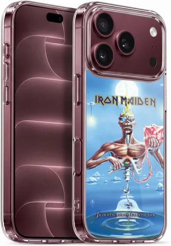 Vista 233 de Head Case Designs Funda de gel suave con licencia oficial de Iron Maiden Brave New World, compatible con Apple iPhone 7 Plus/iPhone 8 Plus Nuevo