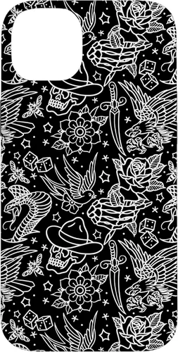 Vista 15 de Funda de arte de tatuaje tradicional americano para iPhone 17