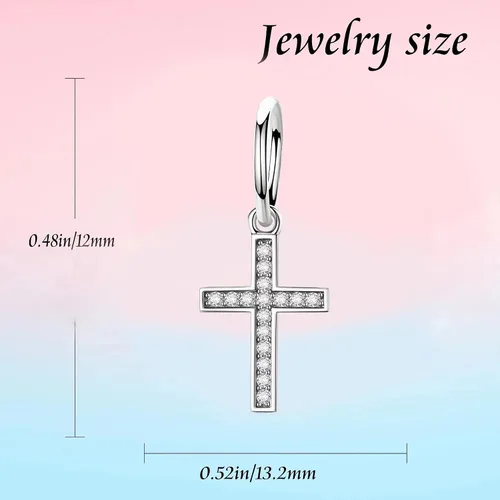 Vista 3 de Abalorios de plata de ley 925 para pulseras Pandora, regalos de joyería para mujer y niña.