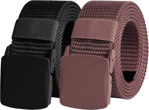 Vista 55 de UNGGJKB Men's Tactical Belt, Nylon Casual Elastic Belt, Work Belt That Can Be Cut And Adjusted