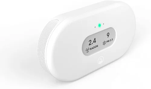 Vista 2 de Airthings 2960 View Plus - Monitor de calidad del aire y radón alimentado por batería (PM, CO2, VOC, humedad, temperatura, presión)