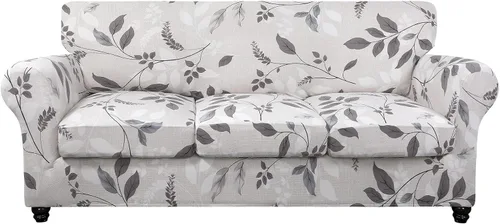 Vista 70 de SearchI Funda elástica para sofá, funda para sillón de 2 piezas con funda de cojín separada para silla, protector de muebles lavable para sala
