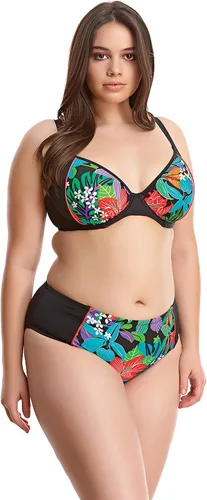 Vista 3 de Elomi Cubana Mid Rise Brief Swim Bottom (ES7094), 18, Negro