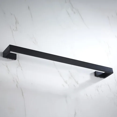 Vista 9 de JunSun Toallero de baño negro mate de 24 pulgadas, toallero de mano, toallero moderno para decoración del hogar, toallero, accesorios de baño