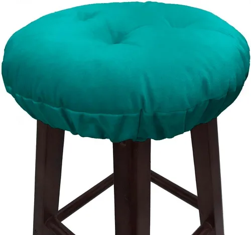 Vista 11 de Augld Paquete de 2 Cojines para Taburetes de Bar con Banda Elástica Cubierta de Taburete 12 Pulgadas Beige