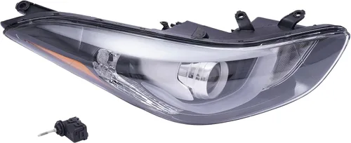 Vista 11 de Conjunto de faros delanteros LED halógenos con lente transparente, reemplazo directo para 2014 2015 2016 Hy-uu-nn-dai E-l-aa-nn-tra