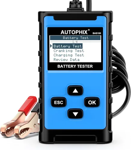 Vista 10 de AUTOPHIX Escáner OBD2 2 en 1 con probador de batería, BAS300 Plus 12V 100-2000 CCA carga de batería prueba de arranque lector de código de coche
