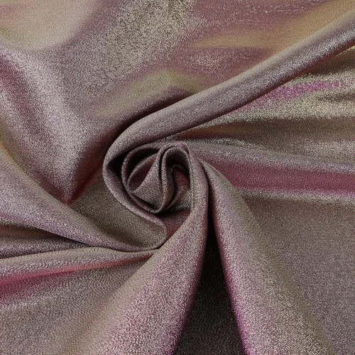 Vista 6 de Tela iridiscente de dos tonos con hilo metálico que cambia de color para coser vestido de disfraz (mezcla azul fucsia) 60 pulgadas de ancho, 1 yarda