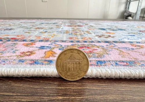 Vista 95 de GLN Rugs Traditional Collection - Alfombra de felpilla lavable a máquina, tradicional lavable, antideslizante, alfombra de felpilla de pelo corto