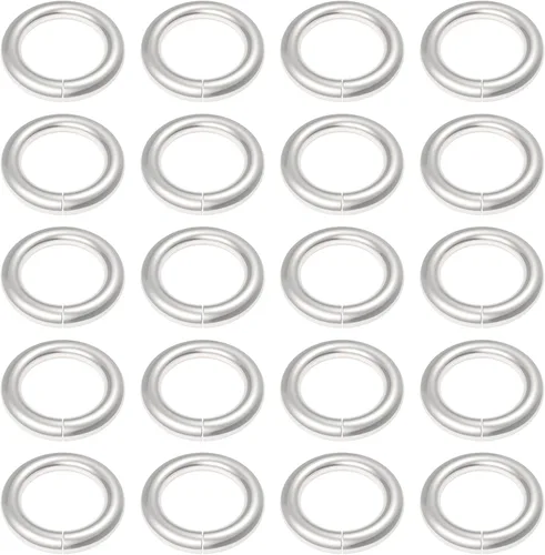 Vista 12 de Uniclife 500 mini anillos de metal de 0.236 pulgadas para joyas, collares, pulseras, aretes y adornos de manualidades