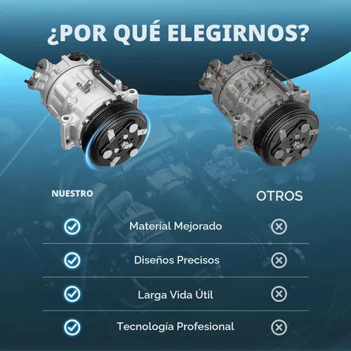 Vista 6 de Compresor de aire acondicionado A/C con embrague apto para Chevrolet Equinox 2.4L 2.4 2012-2014, apto para GMC Terrain 2.4L 2.4 2012-2015 12 13 14