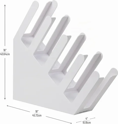 Vista 3 de Mind Reader - Soporte acrílico de 3 compartimentos para vasos desechables apilados, para bebidas calientes o frías