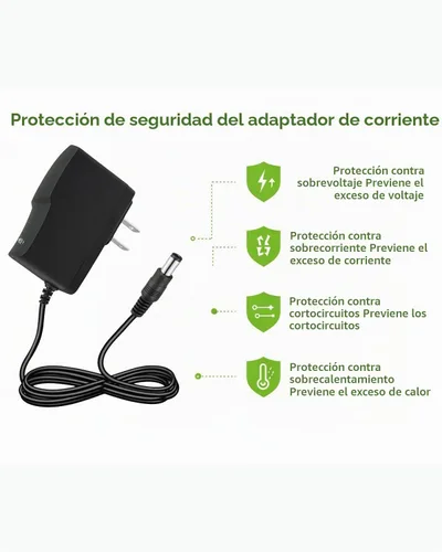 Vista 6 de Adaptador de corriente de repuesto 5V 1A Cable DC 0.2x0.1 in para Router
