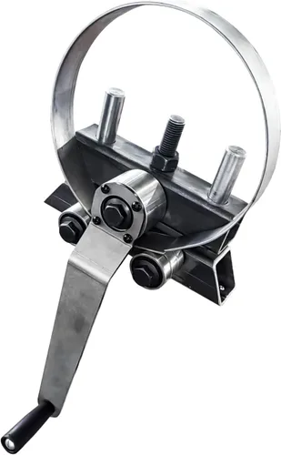 Vista 2 de Dobladora manual de rollo de anillo, 5/32" x 1-3/8" (0.157x1.378 in) Capacidad de acero suave, máquina de laminación de acero portátil, diámetro