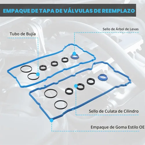 Vista 7 de Juego de juntas de tapa de válvula - Compatible con 3.6L V6 Dodge Journey, Durango, Avenger, Jeep Cherokee, Wrangler, Ram 1500, ProMaster, Chrysler