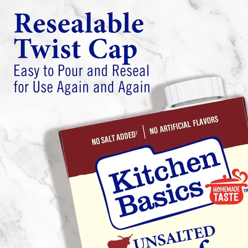 Vista 3 de Kitchen Basics® Caldo de carne sin sal, caja de 32 oz