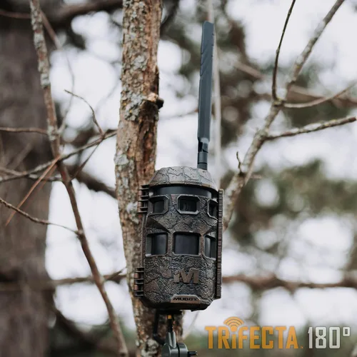 Vista 4 de Muddy Trifecta Cámara de rastreo celular de 180 grados 36MP 180 Degree Panoramic, 36MP Photos, 1080p Video with Audio, 0.4 Second Trigger, 80 Ft