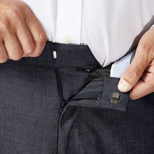 Vista 4 de J.M. Haggar Men's Classic Fit Flat Front Dress Pant-Regular and Big & Tall Sizes