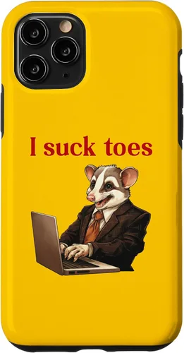 Vista 26 de Funda para iPhone 12 Pro Max Funny Feet Lover Lamiendo los dedos del pie Humor extraño I Chuck Toes
