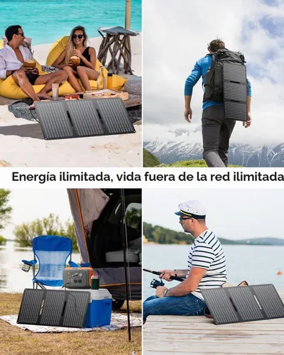 Vista 8 de ENOFLO Cargador de panel solar de 30 W YT30 Panel solar plegable IP65 Cargador solar impermeable con QC3.0 USB y salida CC (10 conectores) 24%