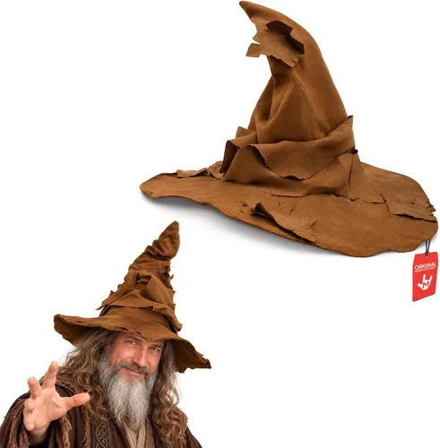Vista 5 de Nicky Bigs Novelties Tattered Witch Hat, Adult Wizard Costume Accessories Negro