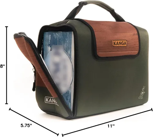 Vista 10 de Kanga Kanga Kase Mate - Bolsa térmica aislada - Bolsa térmica suave - Enfriador de bebidas para latas de cerveza y seltzer - Aislamiento y Woody