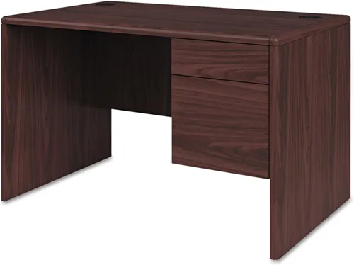 Vista 8 de HON Pedestal Credenza, derecha, 72 x 24 x 29-1/2 pulgadas, caoba