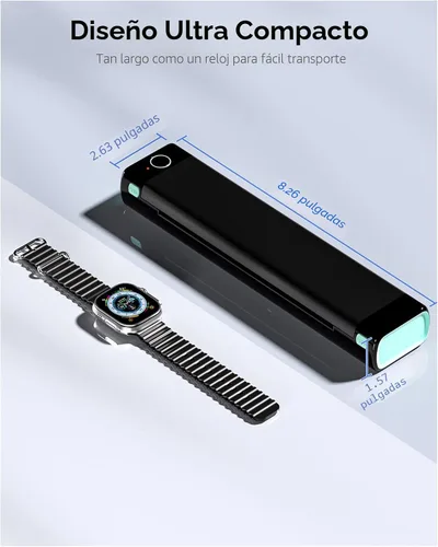 Vista 8 de Phomemo Impresoras portátiles inalámbricas para viajes, M08F impresora térmica Bluetooth compatible con papel tamaño carta de EE.UU. de 8.5"x11