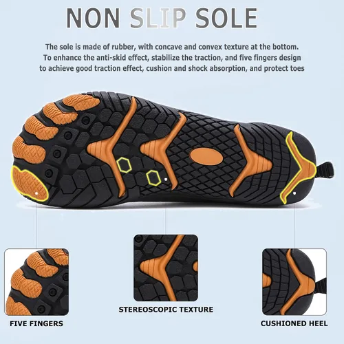 Vista 5 de YYXMS Zapatos de agua para hombres y mujeres, descalzos, de secado rápido, para pesca, buceo, caminar, navegar, surf, yoga
