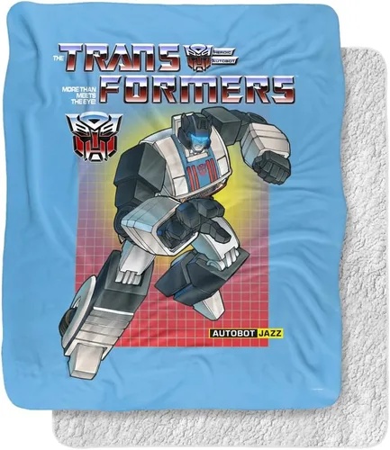 Vista 7 de Transformers Bumblebee Silky Touch Sherpa Back Manta súper suave