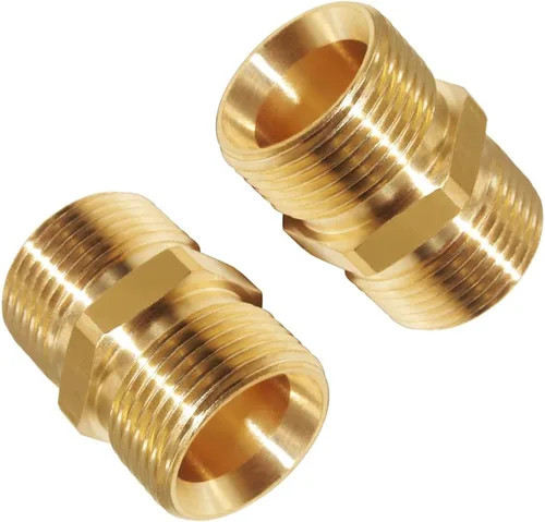Vista 12 de Adaptador de lavadora a presión de latón 2PCS M22 hembra con conector rápido