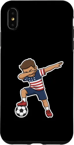 Vista 11 de Dab, Patriotic American Flag Player Case for iPhone 17