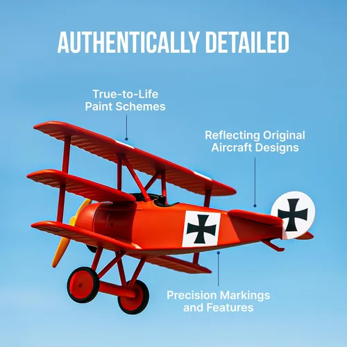 Vista 6 de Daron Worldwide Trading Fokker DR.I 1:63 Red Baron Vehículo