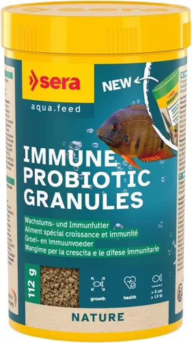 Vista 9 de Sera Discus Prob Granules 4 oz Discus Fish Food con probióticos