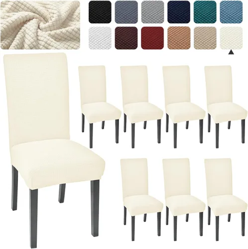 Vista 36 de Juego de 4 fundas para sillas de comedor y cocina, fundas para sillas de comedor, color negro