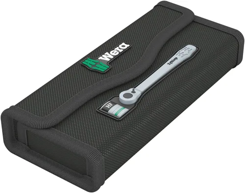 Vista 4 de Wera 05003756001 8100 SA 12 HF Zyklop Juego de trinquete metálico con palanca de interruptor, 1/4" accionamiento, métrico, 13 piezas