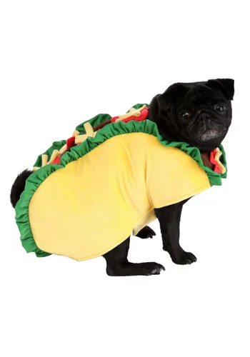 Vista 2 de Disfraz de Taco para Perro Multicolor